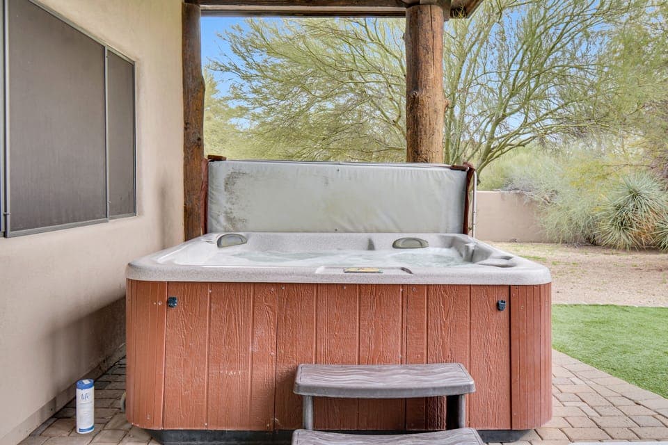 Backyard jacuzzi 