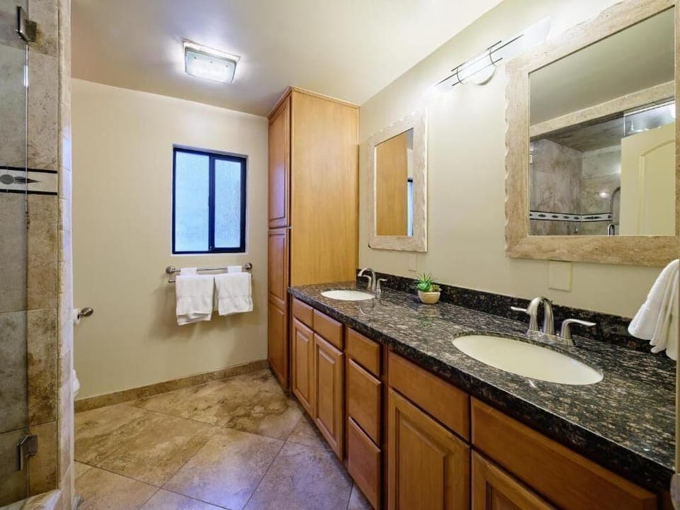 This ensuite bathroom is directly attached to the main bedroom