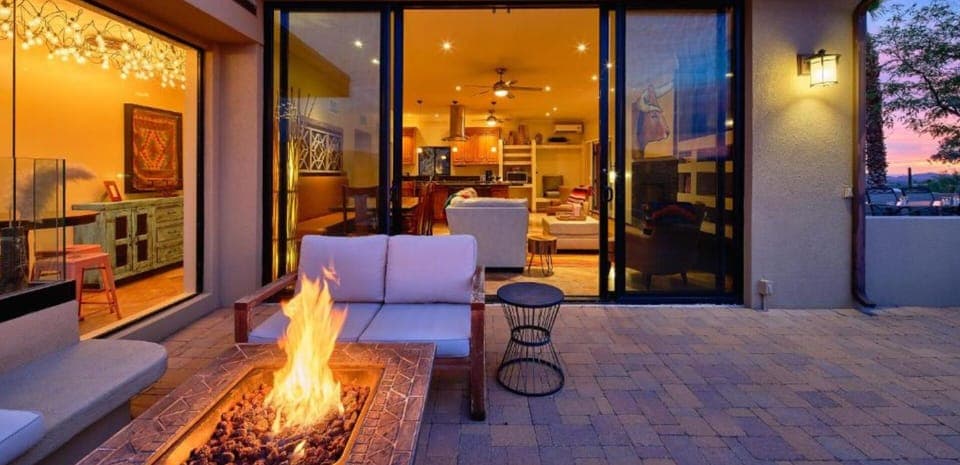 Firepit at Sunset