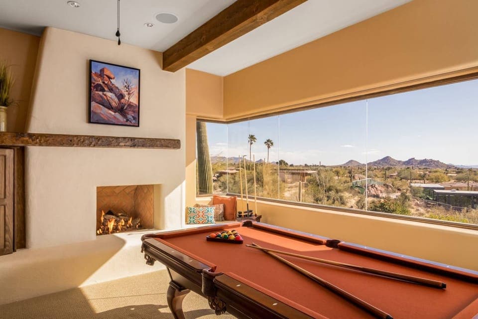 Enjoy the view while playing a game of pool