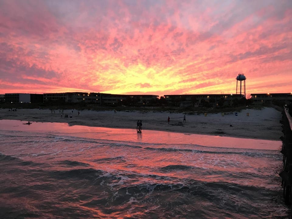 Sunset photo taken with iPhone from pier.  No filter!