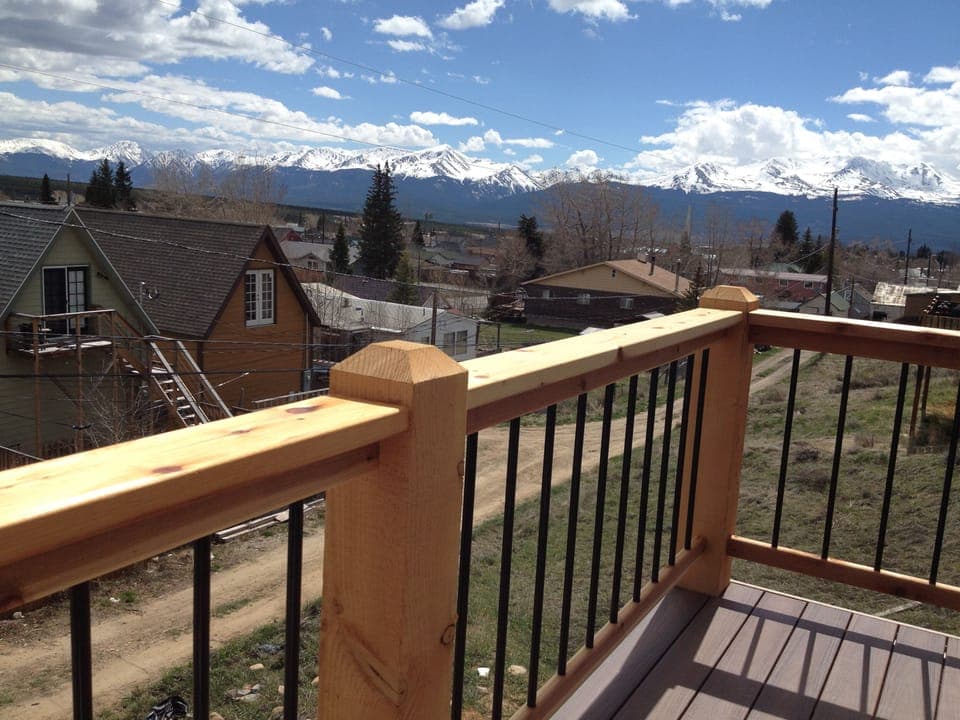 View to the west from the deck in spring