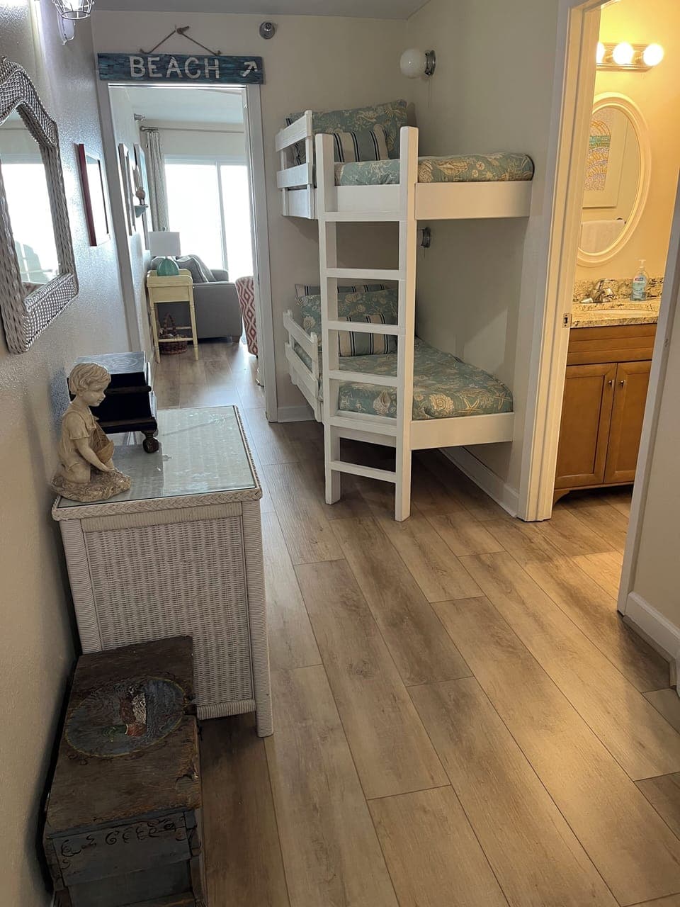 Bunk area in the hall