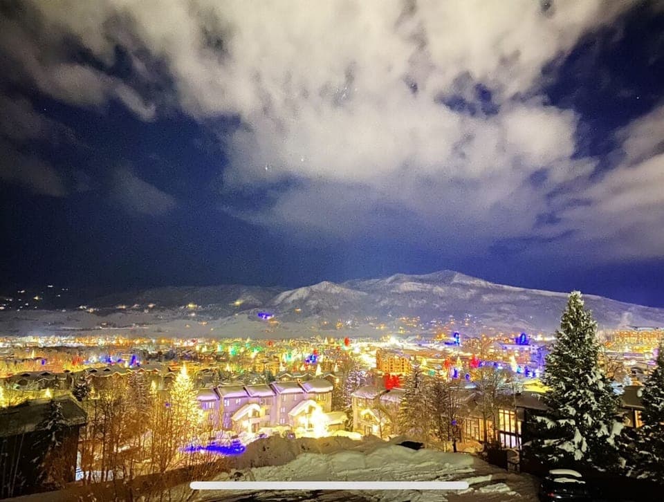 NIght view from balcony