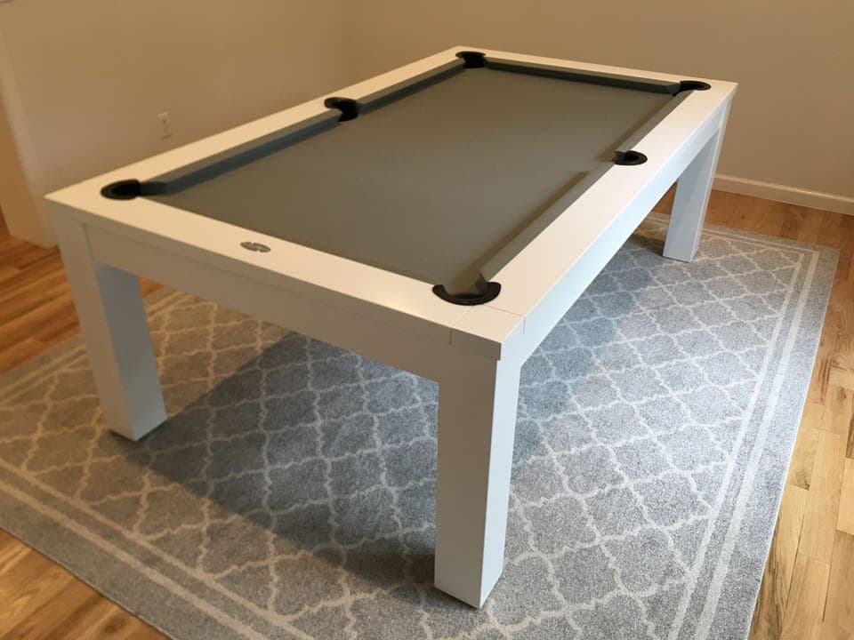 7 ft tournament size slate pool / billiard table with professional Simonis cloth