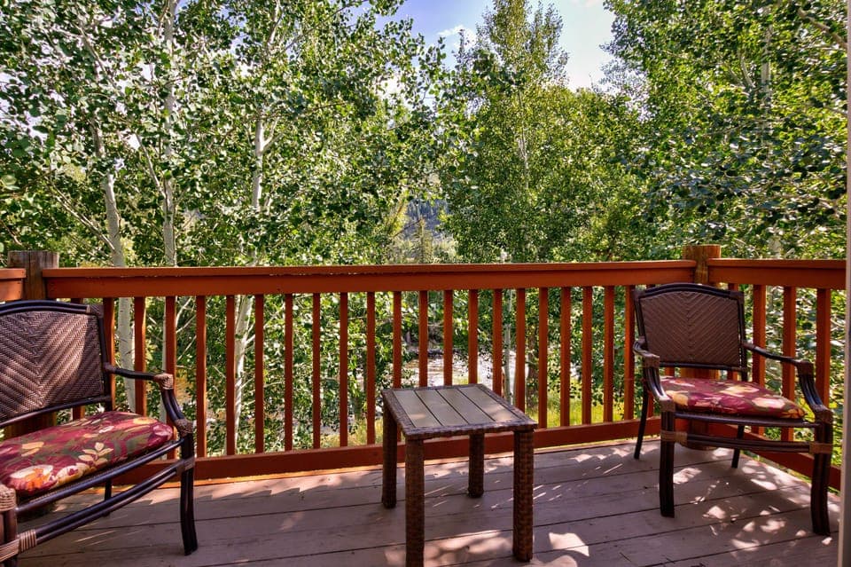 Relax on your private Deck off Primary Bedroom Suite!  Enjoy your mornings!
