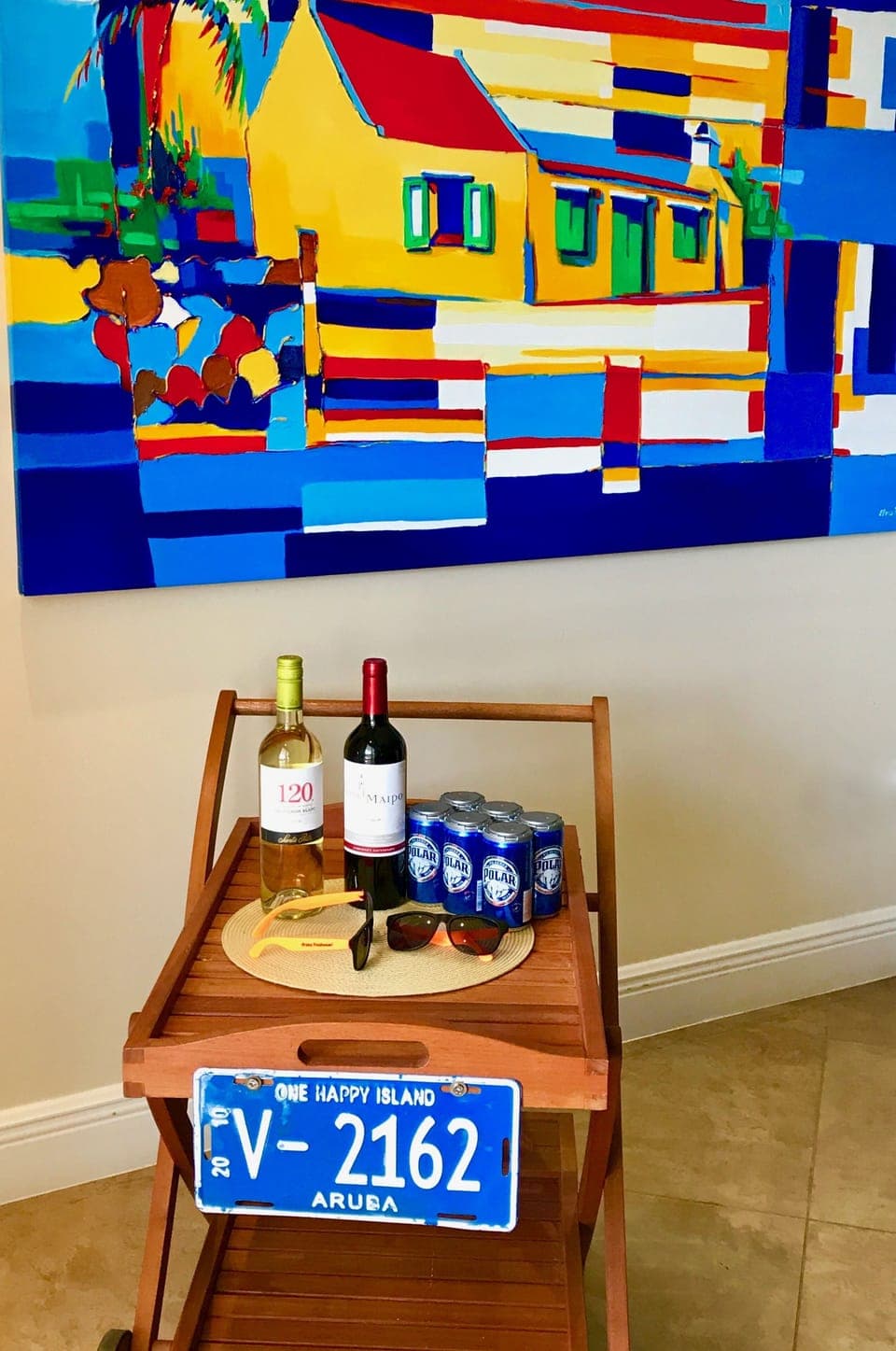 Welcome after a long trip!  Wine, beer, & grocery shopping if you want!