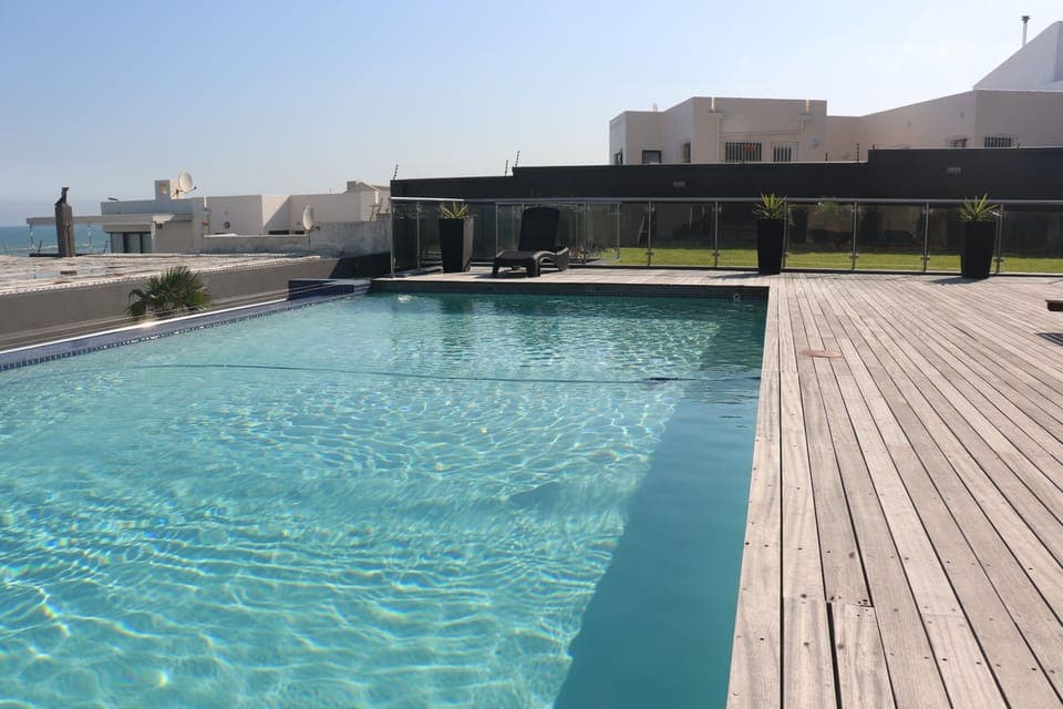 Outside shared communal pool