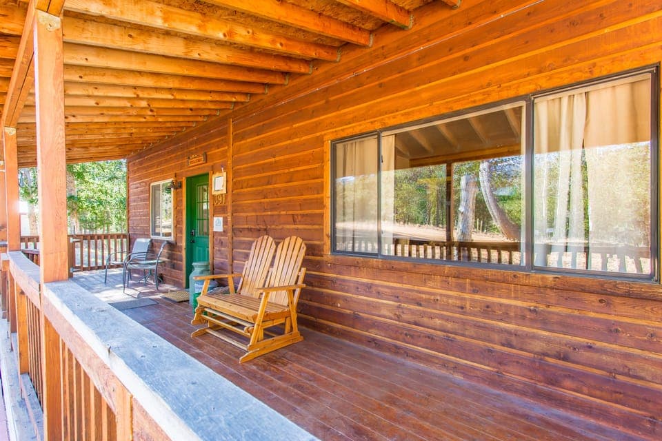 No better place to take in the scenery than the front porch!