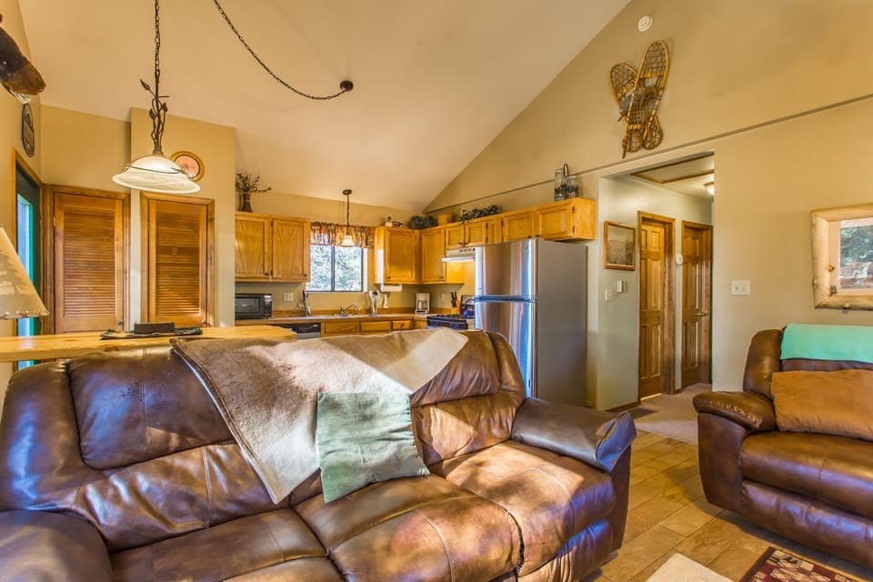 Delight in the open concept space.