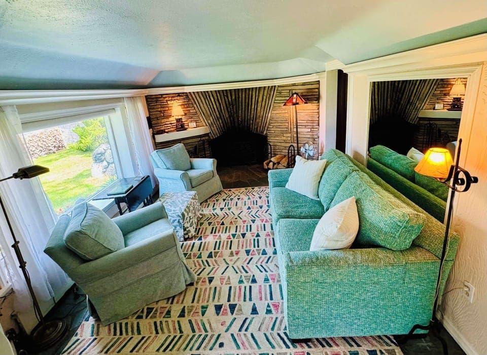 Living Room With Comfy Cozy Furniture