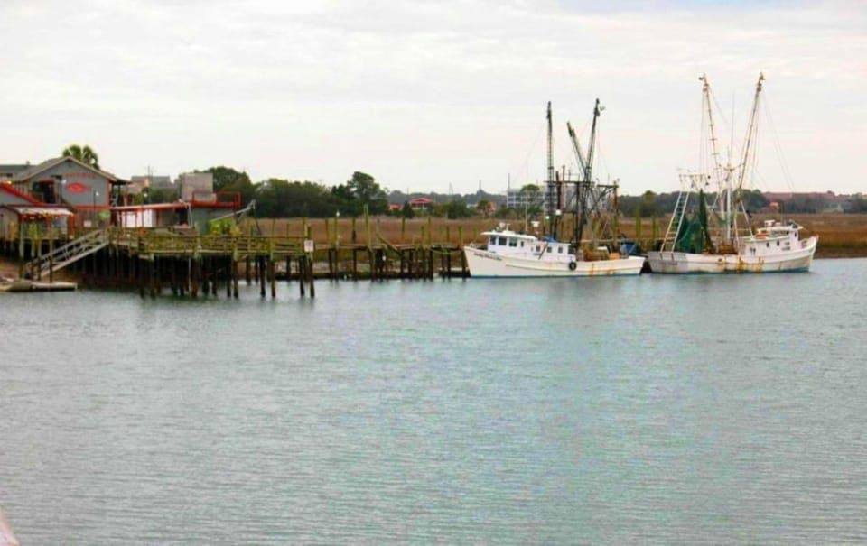 Shrimp boats on Folly Creek.