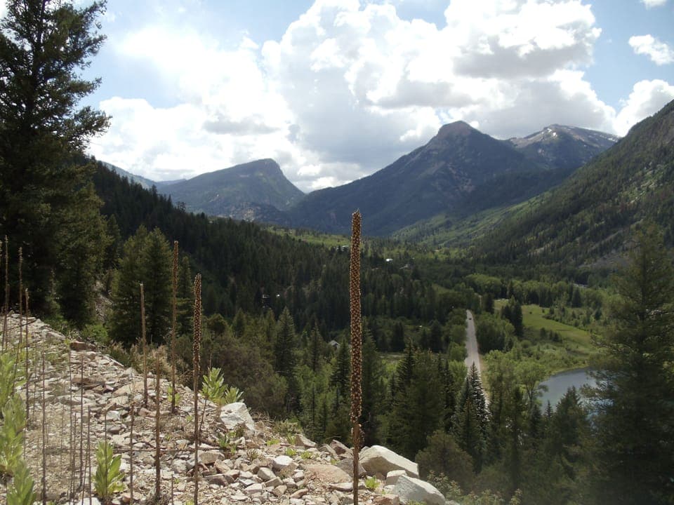 Crystal River Valley looking toward White House Mountain