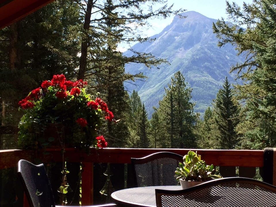 White House Mountain from the Cabin deck in August