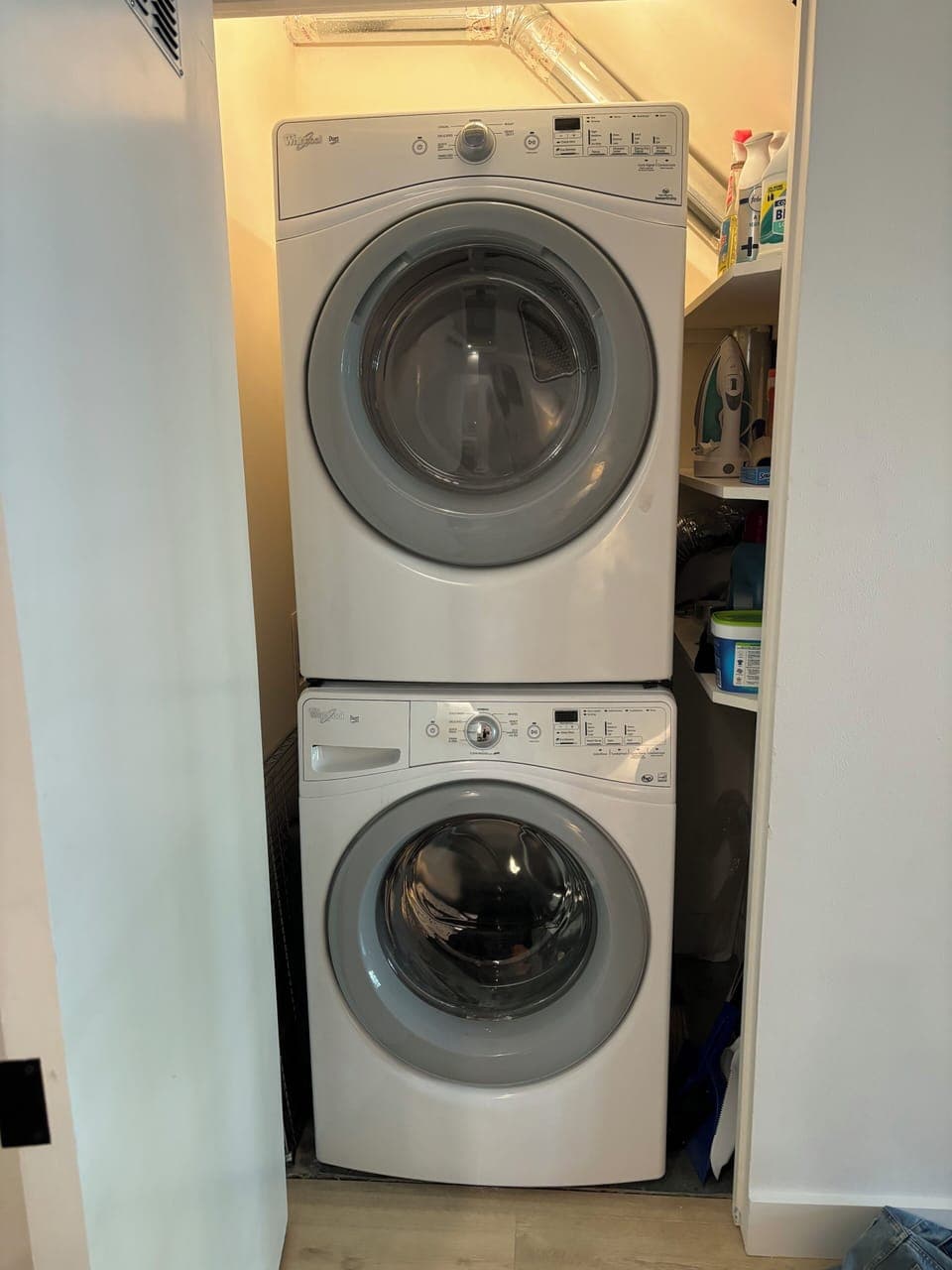 Washer and Dryer with detergent provided